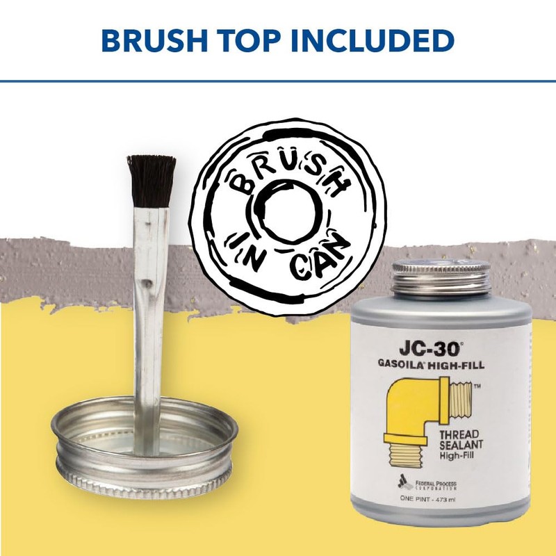 Gasoila Thread Sealant JC-30, High-Fill for Extreme Temperatures, Metal &