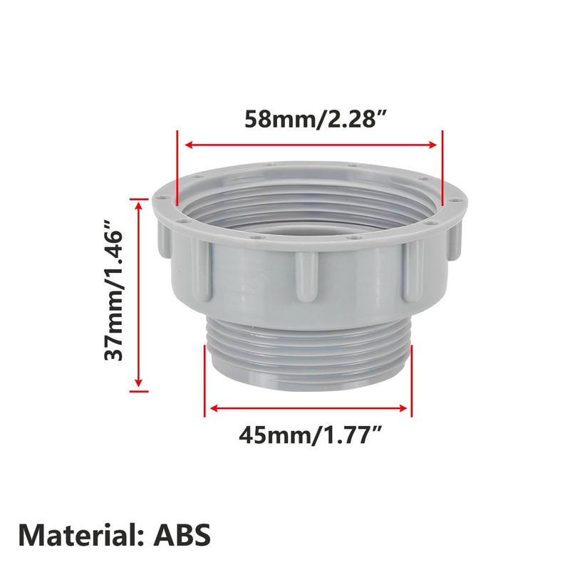 Qrity 1 Piece Kitchen Sink Drain Pipe Joint Thread Hose