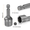 sourcing map 3pcs Hex Nut Driver Drills Bit 1/2" 6-Point
