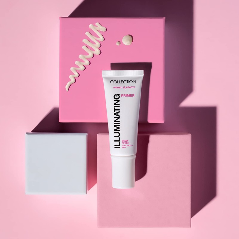 Collection Cosmetics Primed and Ready Illuminating Primer, Dewy Finish For