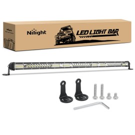 Nilight Slim LED Light Bar 31 Inch 78LED Single Row Spot Flood Combo Fog Light Driving Light Work Light Roof Bumper Lamp Offroad Light for 4x4 Trucks SUV ATV UTV