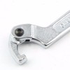 SEIWEI C Spanner Tool, 115-170mm Adjustable Hook Wrench Chrome Vanadium