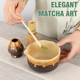Ceramic Matcha Set (Coffee Sand)