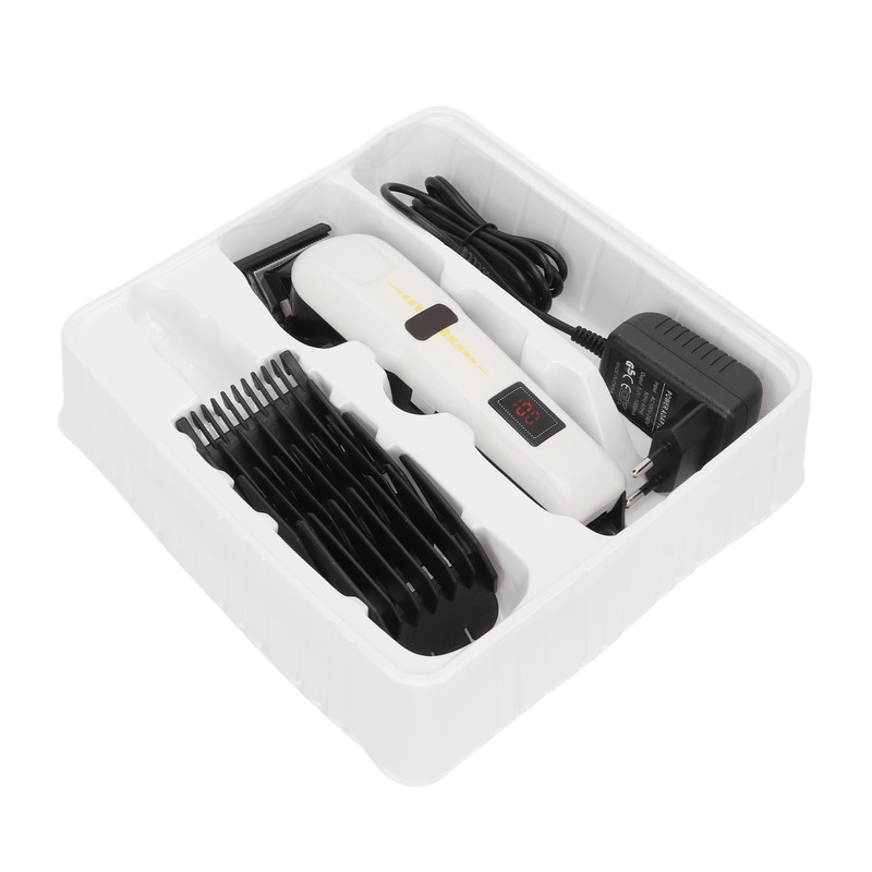 Electric Hair Clipper Low Noise LCD Display Ergonomic with Limiter
