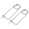 M METERXITY 2-Pack Brooch Shape Cotter Safety Pin, 3x60mm Stainless