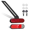 polarmotor Reflector Motorcycle Rear Reflector with Elbow Long T-Holder (Length