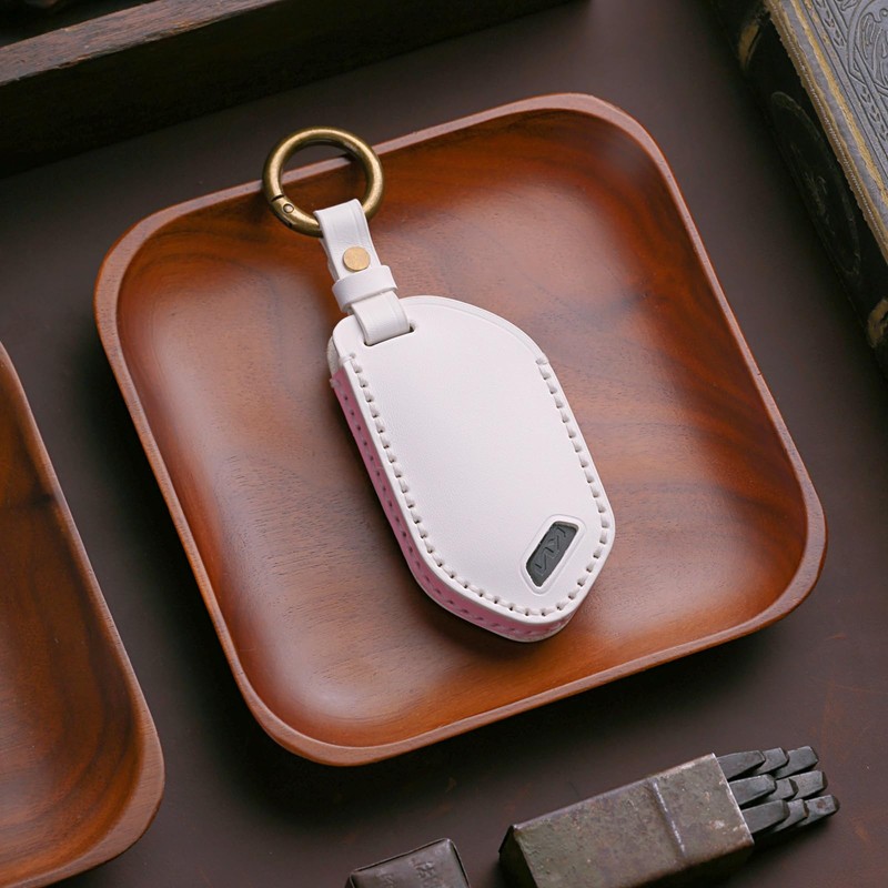 White Key Fob Cover Fit for Kia Telluride Accessories 2023