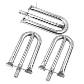 Derurizy 12461 Stainless Steel Grill Burner Tube Replacement for American Outdoor 24NB, 24NG, 24NP, 24PC, 30NB, 30PC, 36NB, 36PC Gas Grill Models, 14 1/2" x 6 1/4", 3 Pack