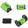 Roller Wheel 6-Digit Meter Counter Green Mechanical Length Counter with