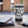 Weekends Coffee Car Racing Day Race Day Checkered Flag Stainless