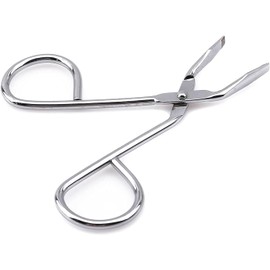 Silver Stainless Steel Eyebrow Scissors,Elbow Pliers Clip Scissors,Flat Tip Tweezers Hair Plucker Hair Removal