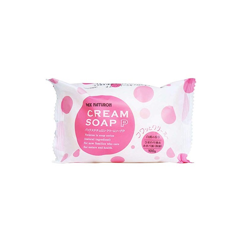 Pax Naturon Cream Soap P, White Peach Fragrance, 3.5 oz