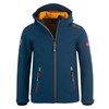 Trollkids Trollfjord Children's Softshell Jacket, Mystic Blue/Yellow