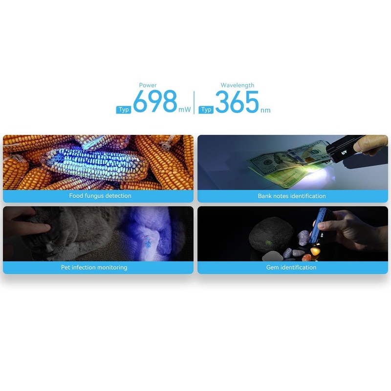 IMALENT BL50 Rechargeable EDC Flashlight 3600 Lumens, UV Light and