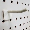 2" Plastic Economy Peg Hooks For Slatwall and Pegboard, Off-White