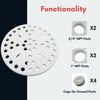 Generic 6-1/2 Inch Plastic Floor Drain Cover with Drain Ports,