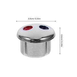 EXCEART 20 pezzi tappi per rubinetto universali per sostituzione di pulsanti di temperatura acqua copre i controller per lavabo e arredamento rosso e blu accessori moderni per cucina e