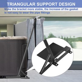 Kinchoix Hot Tub Cover Lift Spa Cover Lifts Under Mount Hot Tub Cover Lifter Adjustable Height 31 to 41 Inch Width Below 96 Inch Removal System Bracket Fits Most Spas Hot Tubs