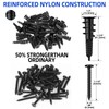 80PCS Self-Drilling #8 Drywall Anchors & Screws Set - Heavy-Duty