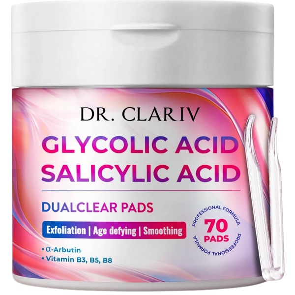 Glycolic & Salicylic Acid Exfoliating Pads – Support for Breakout-Prone