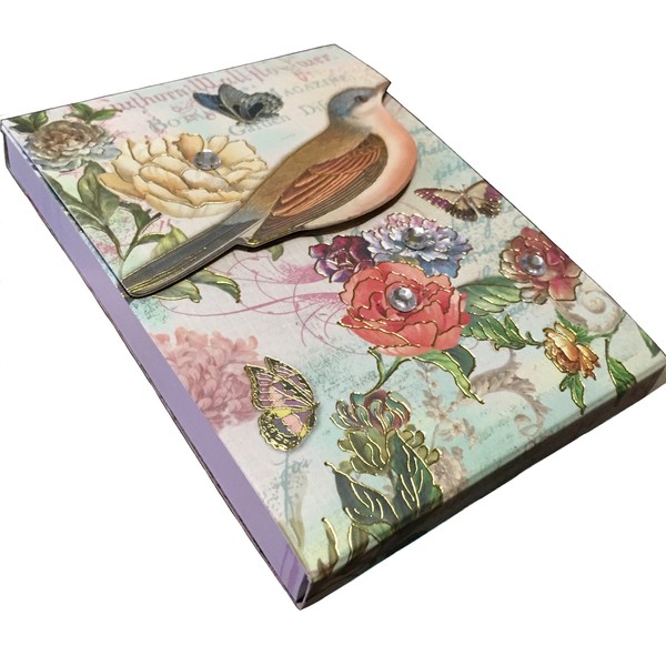 Punch Studio Gold Foil & Gem Embellished Pocket Notepad ~