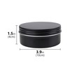 Linkidea Aluminum Shaving Soap Screw Top Tin with Cover, Shaving