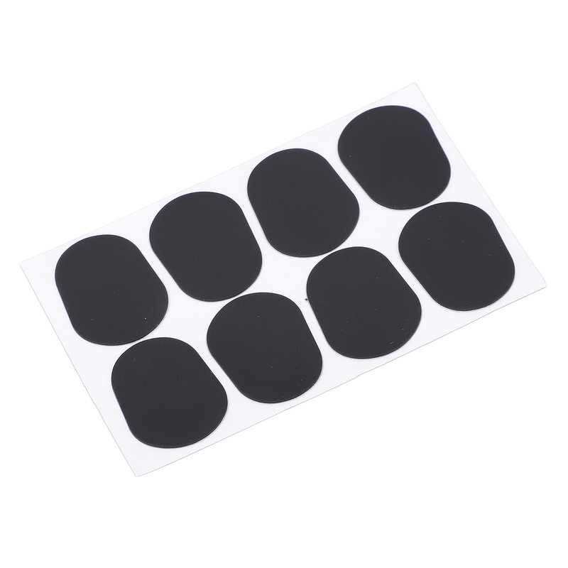 80Pcs Sax Mouthpiece Pad Silicone Black Cushion Patches Wind Instrument
