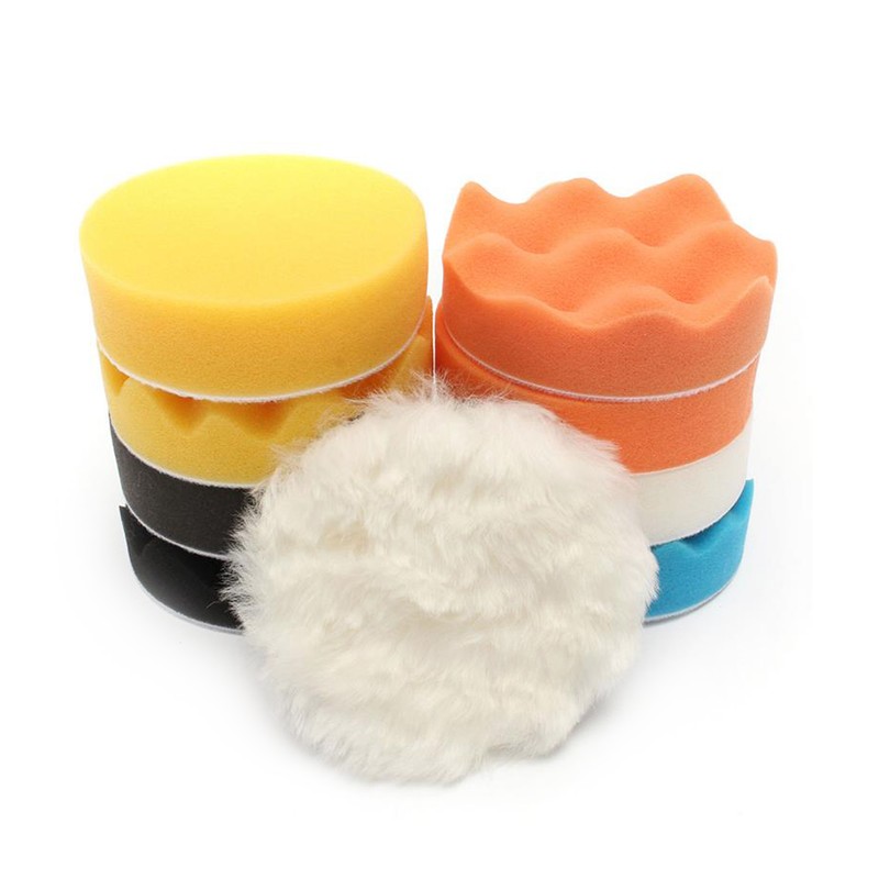 11Pcs 5" Sponge Buffing Polishing Waxing Pad Kit for Car