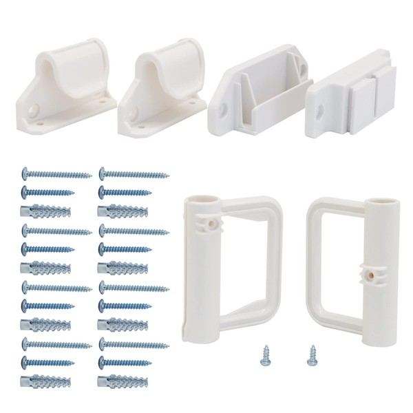 WOMHOM Retractable Baby Gates Replacement Parts Kit (White) Extra Wide