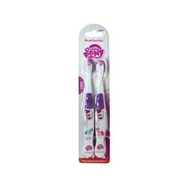 Brush Buddies My Little Pony Toothbrush Set (2 Pack=4 Toothbrushes) Designs May Vary