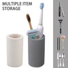 Coengwui Diatomite Toothbrush Holder for Bathroom Sink, Countertop Organizer, Quick