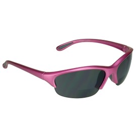 proSPORT Bifocal Reader Sunglass Pink Smoke +3.00 Safety Z87 Smaller Size Cycling Motorcycle Riding