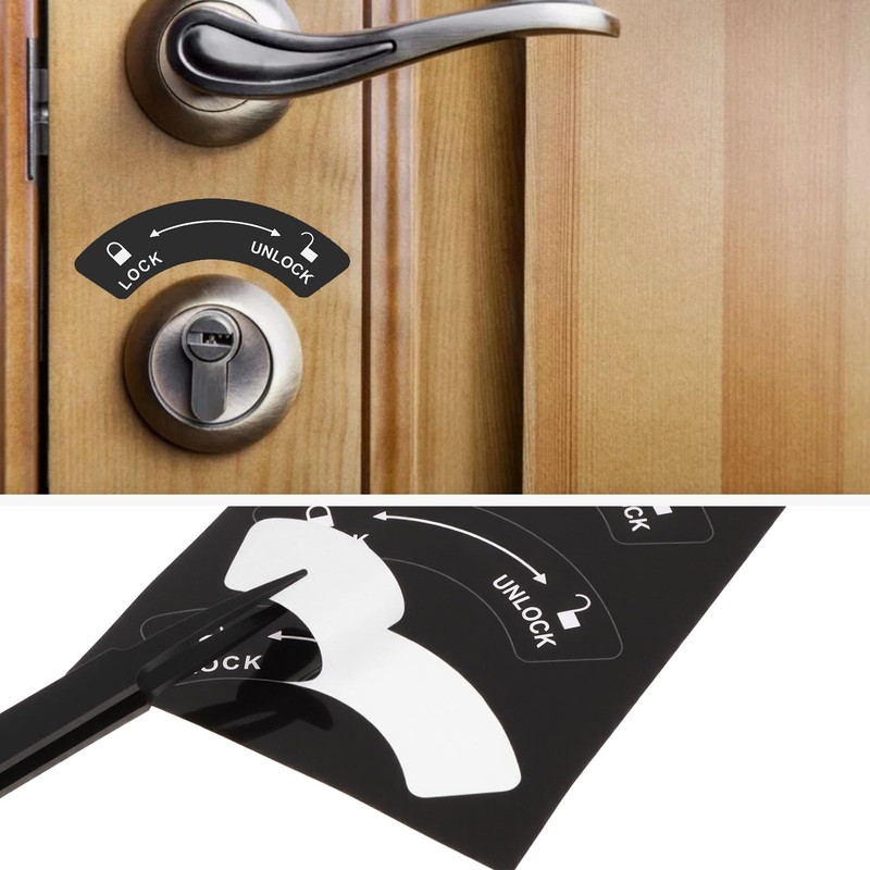The Lord of the Tools 12pcs Lock Unlock Direction Stickers