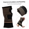 minkissy 1 Pair Copper Fiber Wrist Band Suort for Sports