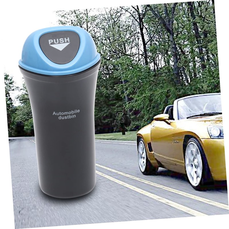 FUNOMOCYA Portable Garbage Can Leakproof Vehicle Trash Bin Clip Design