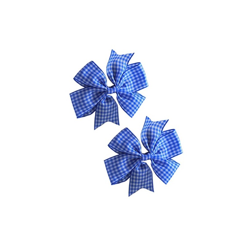 2 x 'Flat Fan' Bow Hair Clips | Hair Slides