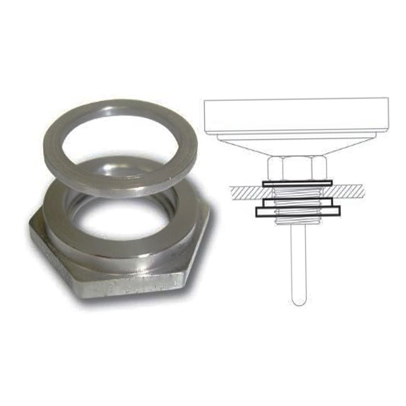 MENSI Replacement Nut and Washer for Tel-Tru Thermometer BQ300 Installation