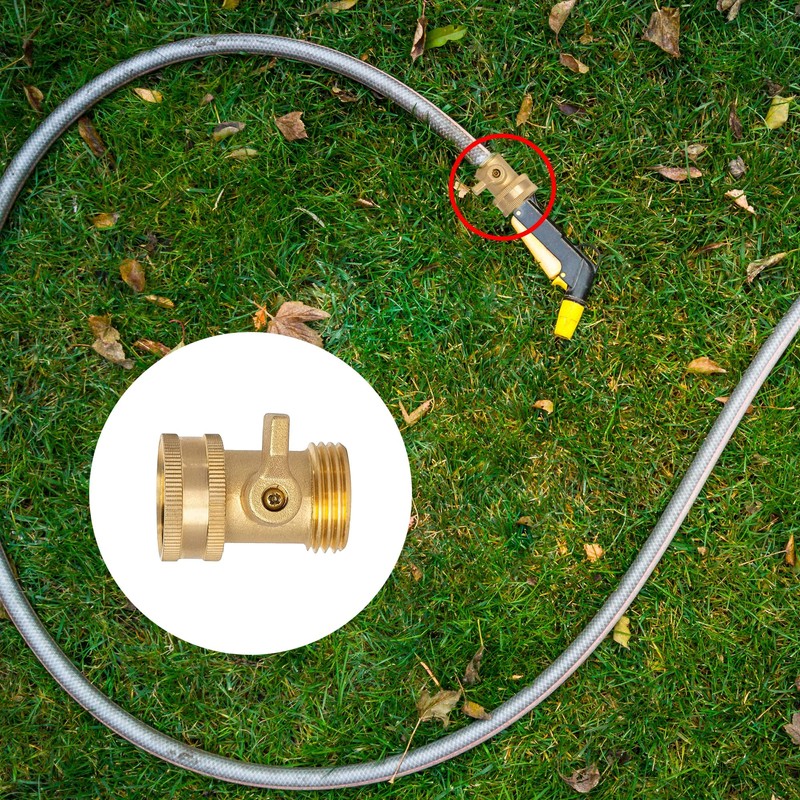 Xiny Tool Brass Garden Hose Shut Off Valve, 4 Pack