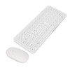Keyboard Mouse Combo 2.4G Wireless Round Keycaps Ergonomic Design Silent