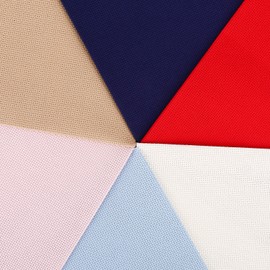 Aida Cloth 14 Count Multi Colored Cross Stitch Fabric 12×18inch 6Pcs