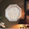 Autotech Park Precut Octagon Window Film, Stone Design, Self Static