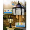 GYDZ Solar Outdoor Lamp Post Light with Dusk to Dawn