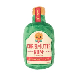 Fuzzyard Christmutts Rum-Pa-Pum-Pum Gingerbread Spice Plush Bottle Dog Toy