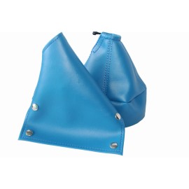 Kar Designers Fits Datsun 240z, 260z, 280z Leather Manual Shift & E-Brake Boots SET Blue