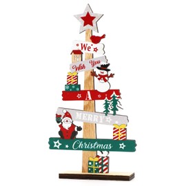 Christmas Table Decorations, Christmas Wooden Table Sign Xmas Tabletop Decorations Christmas Gnome Table Sign Christmas Centerpiece Tabletop Signs for Xmas Party Supplies Home Room Decor Y4SDKTBJ (A)