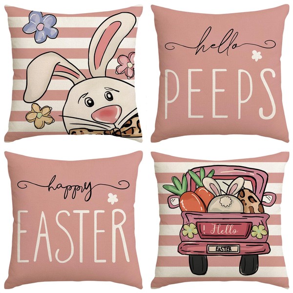 Mimkus Easter Pillow Covers Throw Pillow Covers 18x18 Set of