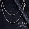 Sears Sv 925 Rope Chain Necklace, Silver, Silver, No Gemstone