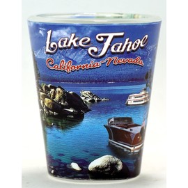Lake Tahoe California Nevada Photo Collage Shot Glass