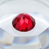 Round Created Ruby Loose Gemstone, Lab-Grown Corundum, Perfect for Jewelry