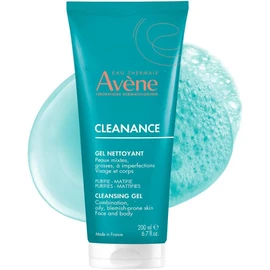Avene Cleanance Gel Limpiador Facial Piel Grasa y Mixta, 200ml